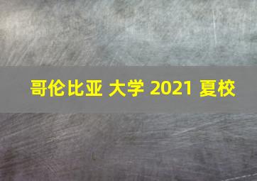 哥伦比亚 大学 2021 夏校